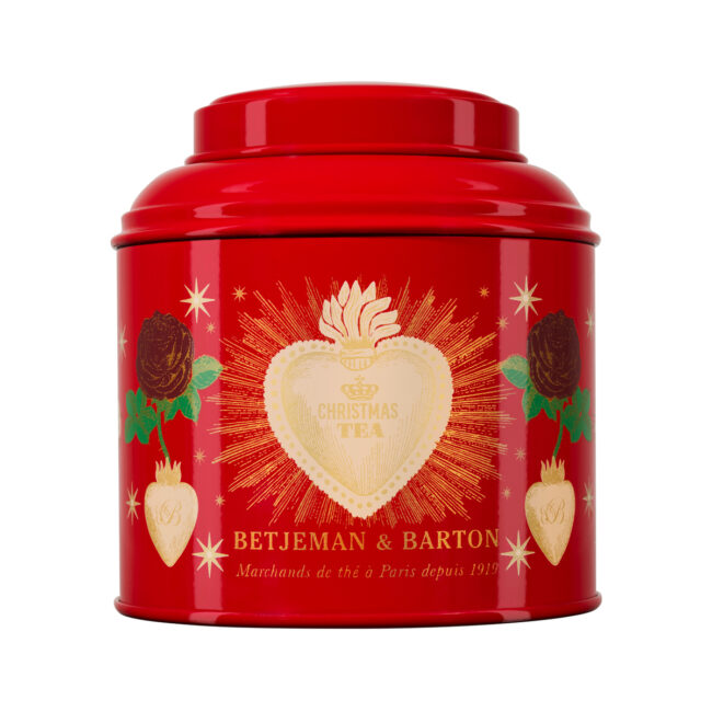 Boîte Christmas Tea 125g Cœur d'Amour 2026 Betjeman & Barton